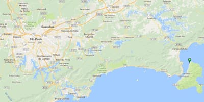 지도의 해변 비아나