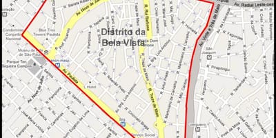 지도 Bela Vista São Paulo