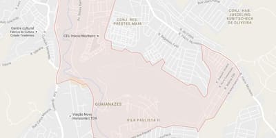 지도 Guaianases São Paulo