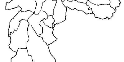 지도 Guaianases sub-현 São Paulo