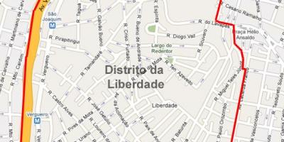 지도 Liberdade São Paulo
