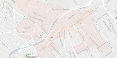 리우데자네이루의 지도 Pequeno São Paulo