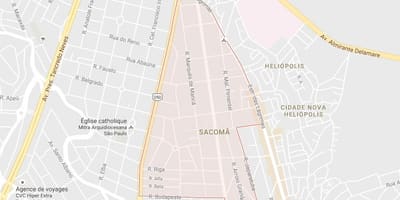 지도 Sacomã São Paulo