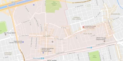 지도 Tatuapé São Paulo