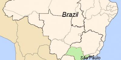 지도 상파울루에서 브라질